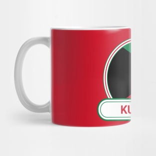 Kuwait Country Badge - Kuwait Flag Mug